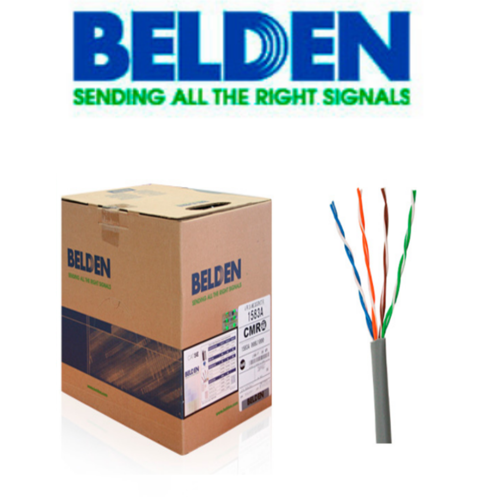 BELDEN 1583A008U1000 - Cable UTP / 4 Pares / Categoria 5E / 24  AWG / 305 Metros / 10