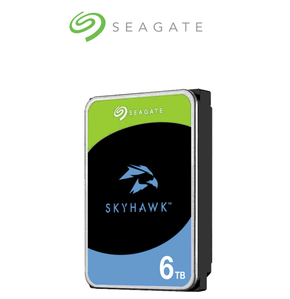 SEAGATE 6TB ST6000VX009  Disco duro de 6 TB / Skyhawk/ 3.5  256MB Caché / SATA III  6