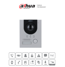 DAHUA VTO2202FP-S2 - Frente de calle para videoportero IP/ Metálico/ Cámara de 2 MP c