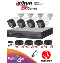 DAHUA FULLCOLORKIT-A - Kit de 4 Canales Full Color 2 MP con Audio y DVR Cooper-I WizS