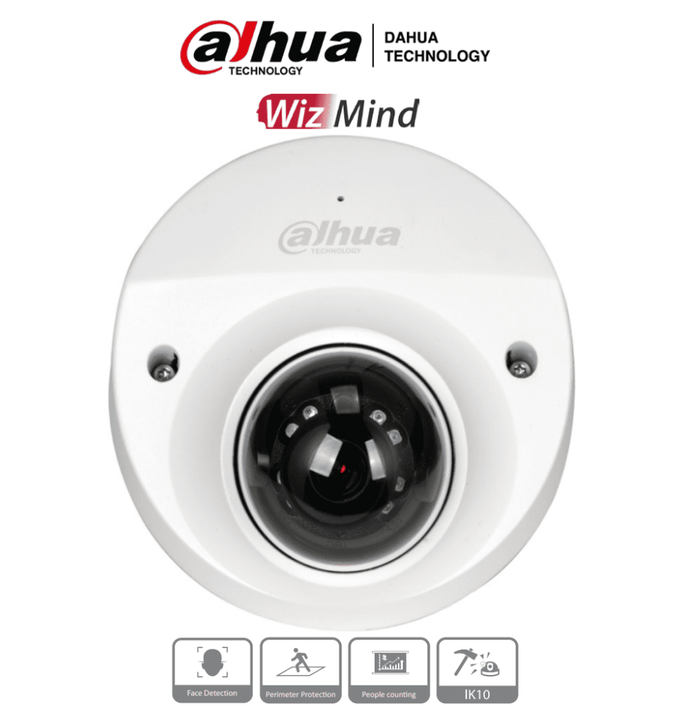 DAHUA IPC-HDBW5241F-M-SA - Camara IP Domo de 2 Megapixeles para NVR Movil/ WizMind/ L