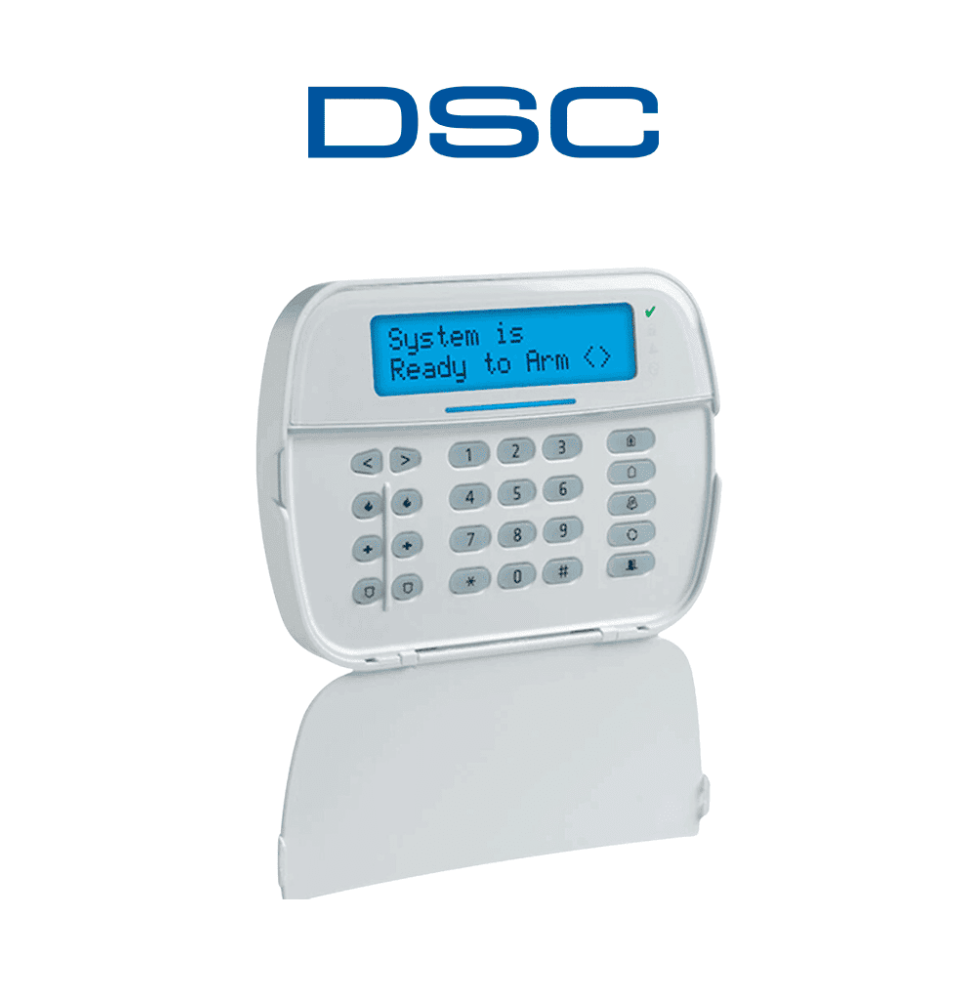 DSC HS2LCDRFP9N - Teclado Cableado LCD Alfanumérico con Transceptor integrado y Lecto