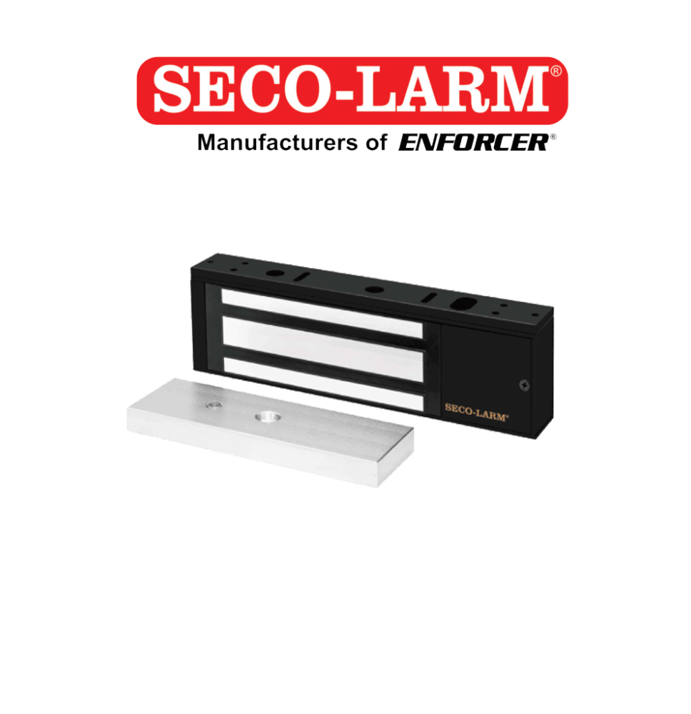 E941SB1K2PQ - Cerradura Electromagnética De 1200 Lb / Sensor De Adherencia / Voltaje