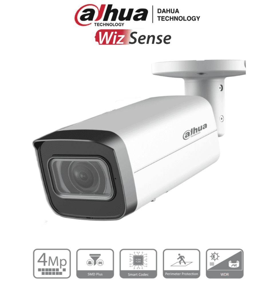 DAHUA IPC-HFW2441T-ZS - Camara IP Bullet de 4 Megapixeles/ Lente Motorizado de 2.7 a