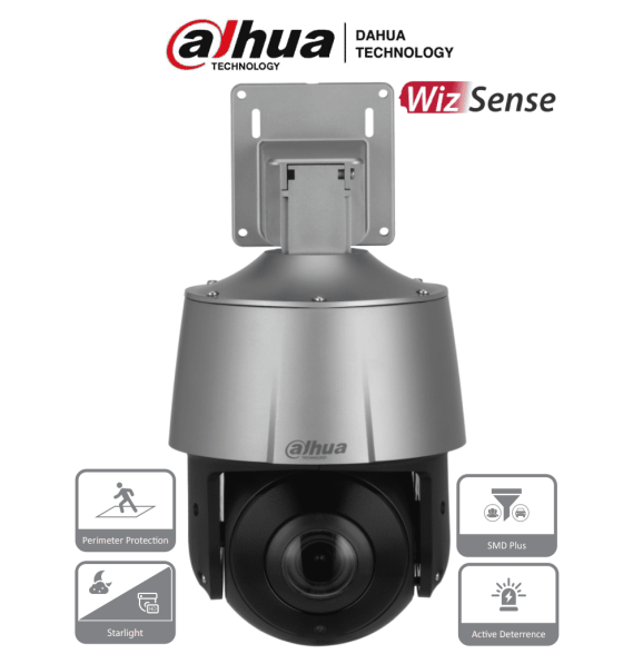 DAHUA SD3A205-GNP-PV - Camara IP PTZ de 2 Megapixeles/ 5x de Zoom Optico/ WizSense/ S