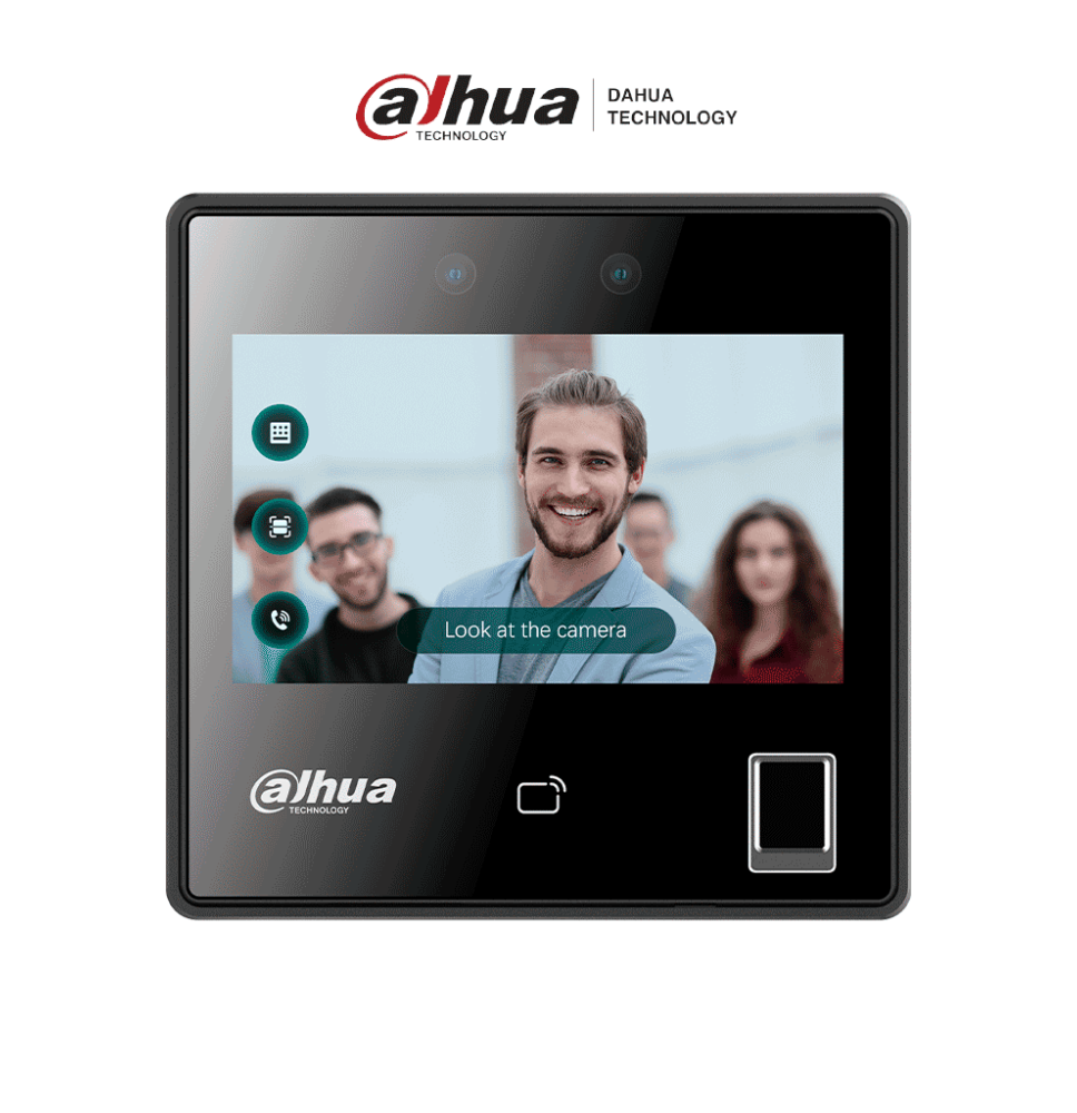 DAHUA ASI3214A-W - Control de acceso con reconocimiento facial y pantalla táctil de 4