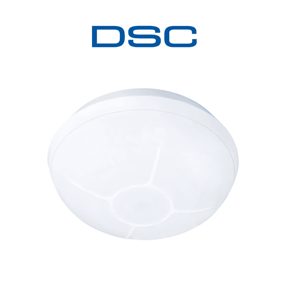 DSC PG9872 - Detector de Movimiento 360 interior de largo alcance con tecnología Powe