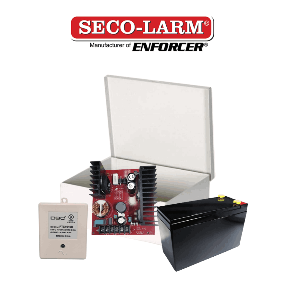 Seco-Larm Kit Fuente De Poder 7 - Kit De Poder Contiene 1 Fuente De Poder De 7 Amp  B