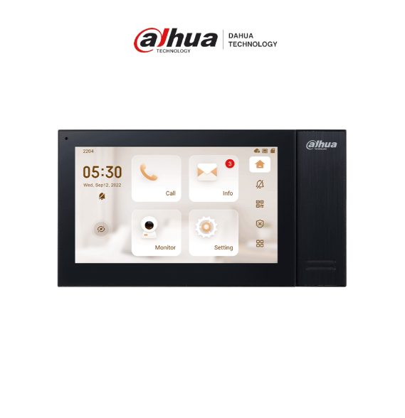 DAHUA VTH2421FB-P - Monitor IP táctil de 7 Serie Pro  con 8GB de memoria embebida  Po