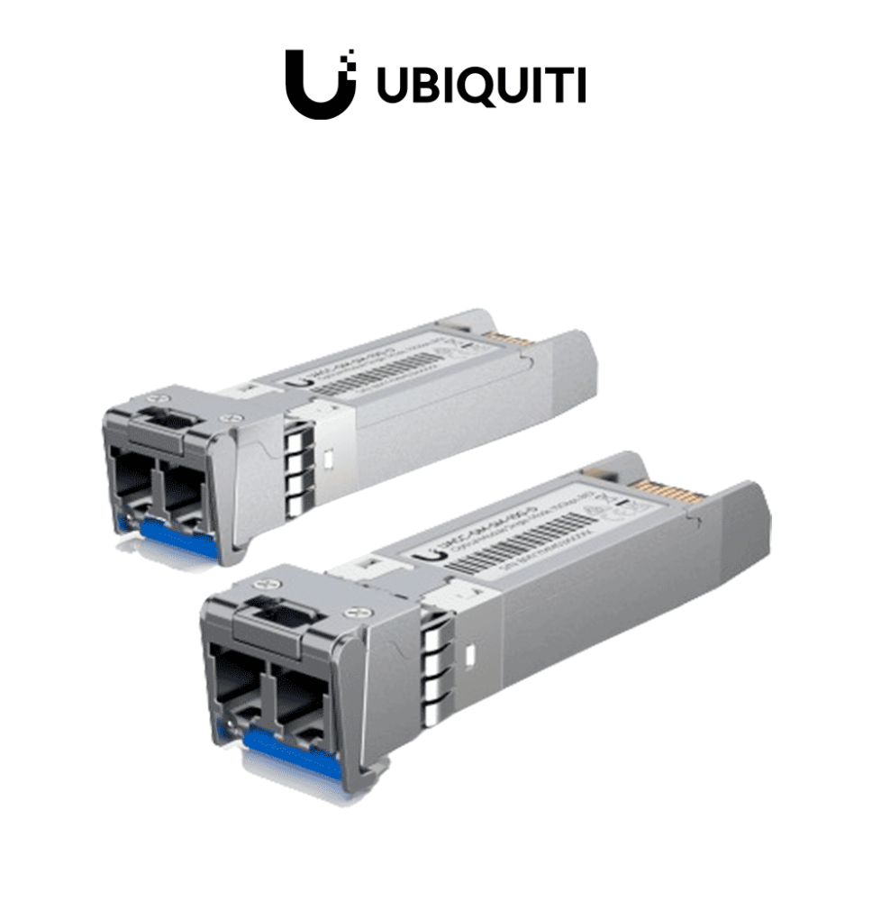 UBIQUITI UACC-OM-SM-10G-D-2 - Paquete de 2 transceptores SFP+ monomodo de 10 Gbps con