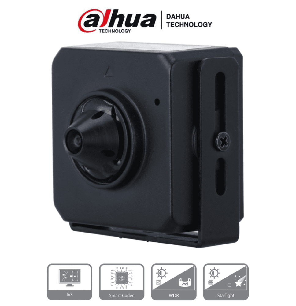 DAHUA IPC-HUM4231S-L4 - Camara IP Pinhole de 2 Megapixeles/ Lente de 2.8mm/ 96 Grados