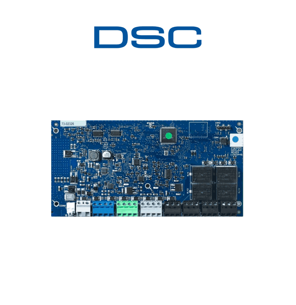 DSC HSM3204CXPCB - Módulo Fuente Supervisada 2A con 4 salidas programables PGM  de al