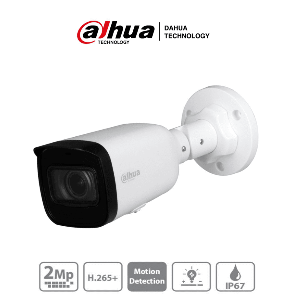 DAHUA IPC-HFW1230T1N-ZS - Camara IP Bullet de 2 Megapixeles/ Lente Motorizado de 2.8