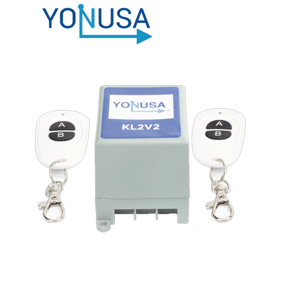 YONUSA KL2V2 -  Modulo de mando receptor y dos transmisores compatible con todos los