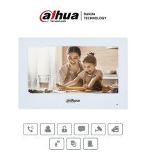 DAHUA VTH2621GW-P - Monitor IP Touch de 7 Pulgadas/ Serie Lite/ Blanco/ Poe Estandar/