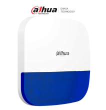 DAHUA DHI-ARA13-W2 - Sirena Inalámbrica para Exterior con Estrobo Azul/ 110dB/ Múltip