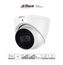 DAHUA HDW2802T-A - Cámara Domo EyeBall 4K Starlight de 8 MP  lente de 2.8 mm  IR de 5
