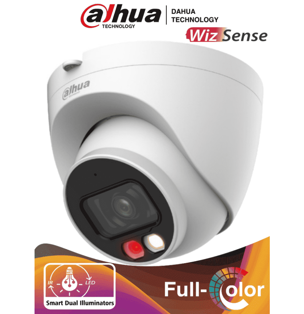 DAHUA IPC-HDW2249T-S-IL - Cámara IP Domo de 2 Megapixeles/ Con Iluminador Dual Inteli