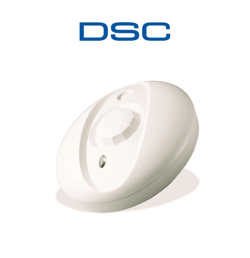 DSC BV501GB - Detector de movimiento PIR 360 con detector de ruptura de vidrio cablea