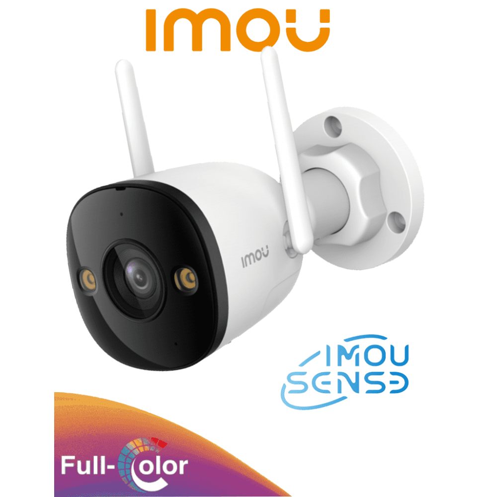 IMOU Bullet 3 5MP - Cámara IP Bullet WiFi de 5MP  Full Color  con IMOU Sense  visión