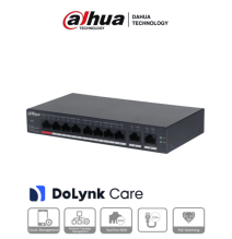 DAHUA CS4010-8ET-110 -  Switch Poe de 10 Puertos/ 8 Puertos PoE 10/100/ 2 Puertos Upl