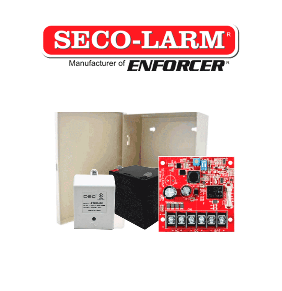 Seco-Larm Kit Fuente De Poder 2 - Kit De Poder Contiene 1 Fuente De Poder De 2.5 Amp