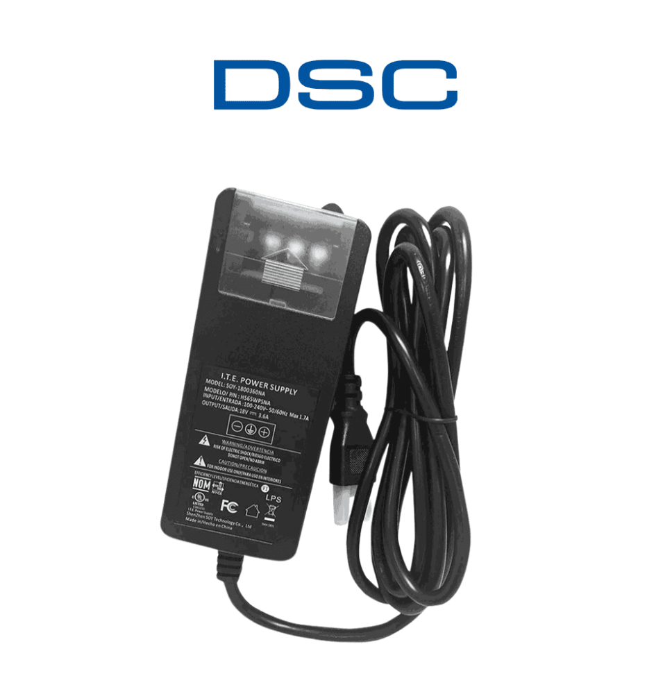 DSC HS65WPSNA - Fuente de alimentación 18 Vcd/3.6 Amp compatible con Power Series Pro