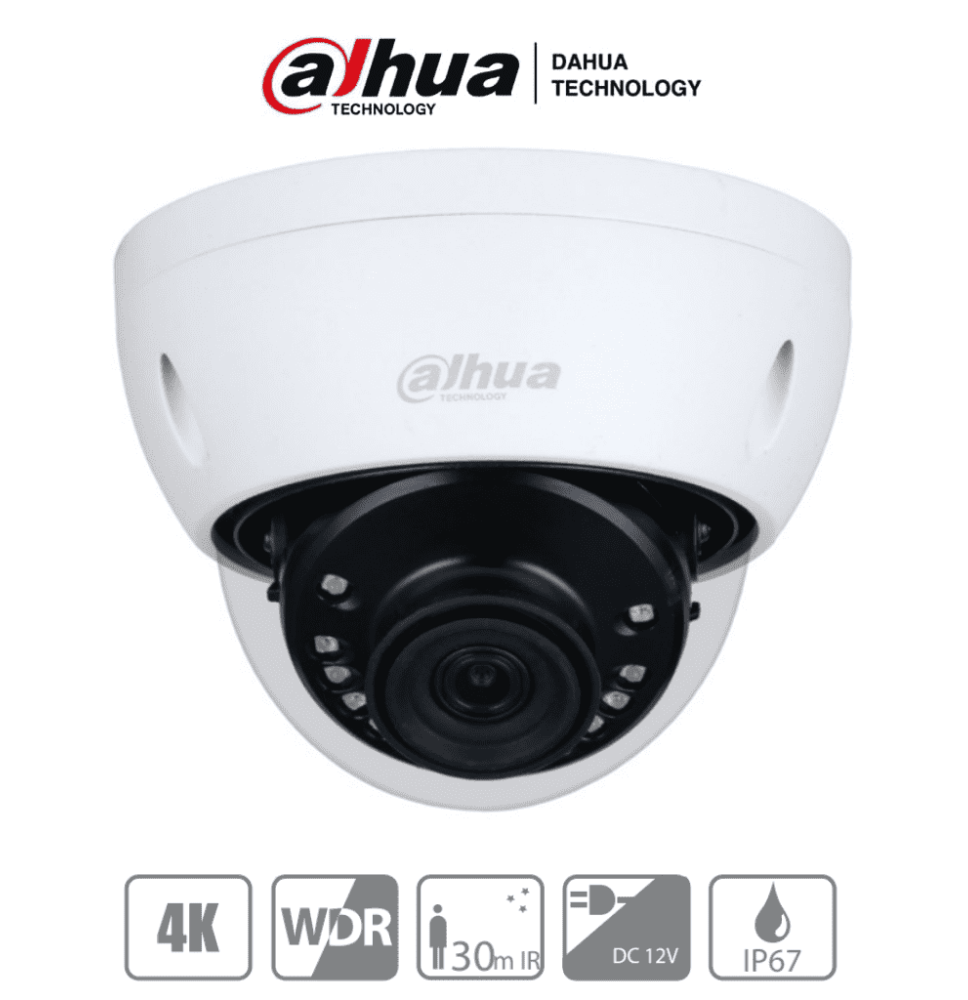 DAHUA HAC-HDBW1801E - Camara Domo Antivandalica 4k/ 8 Megapixeles/ Lente de 2.8 mm/ 1