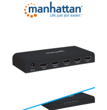 MANHATTAN 207515 -  Splitter / Divisor de Video HDMI/ 1 Entrada y 4 Salidas/ Resoluci