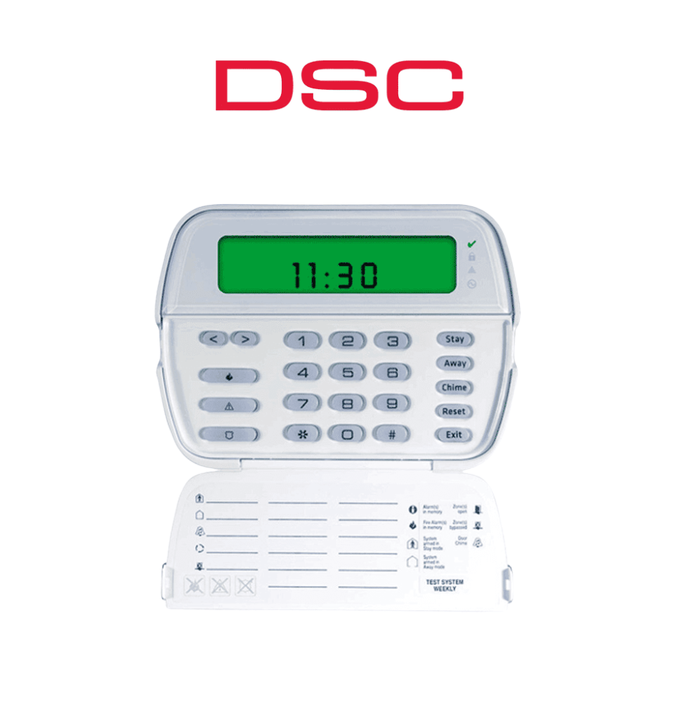 DSC PK5501 - Teclado Cableado de Iconos admite 64 zonas compatible con panel Power Se