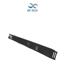 SBETECH OV20UR - Organizador de cable vertical de 20 UR con PVC negro y cubierta anti