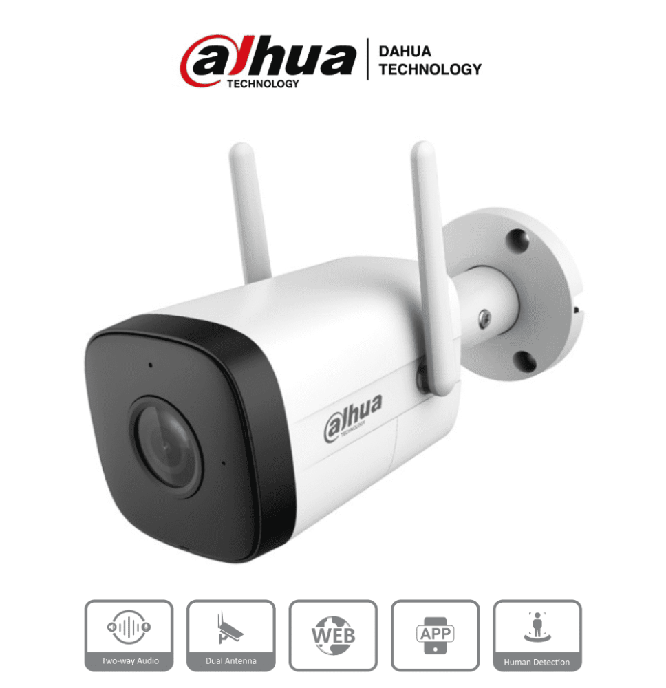 DAHUA IPC-HFW1230DT-STW  - Camara IP Bullet Wifi de 2 Megapixeles/ Lente de 2.8 mm/ 1