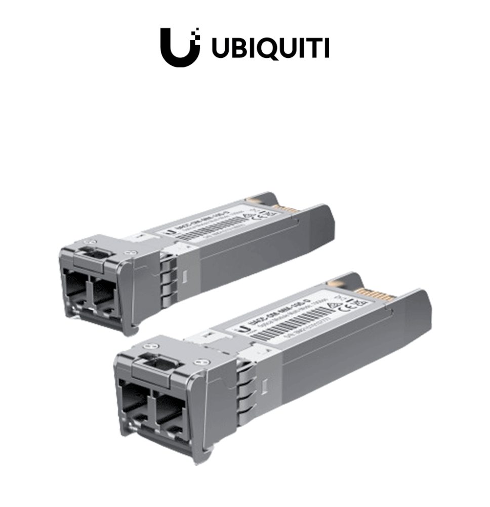 UBIQUITI UACC-OM-MM-10G-D-2 - Módulo UFiber SFP+ 10G con transceptor MiniGBIC multimo