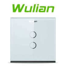 WULIAN SWITCHT2L - Apagador Inteligente tipo Europeo/ Touch con 2 Botones con Conexió