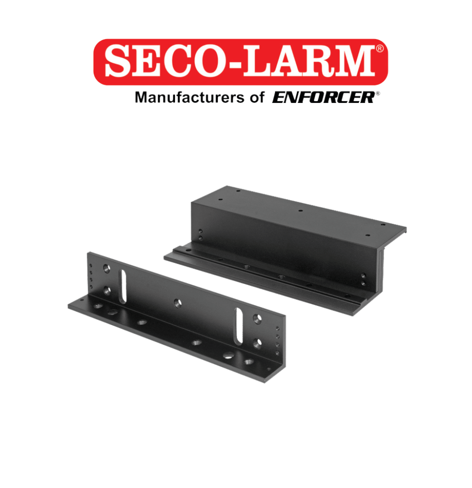 E941S600BZQ - Soporte en Z Negro Para Cerraduras Electromagnéticas De La Serie 600 Lb