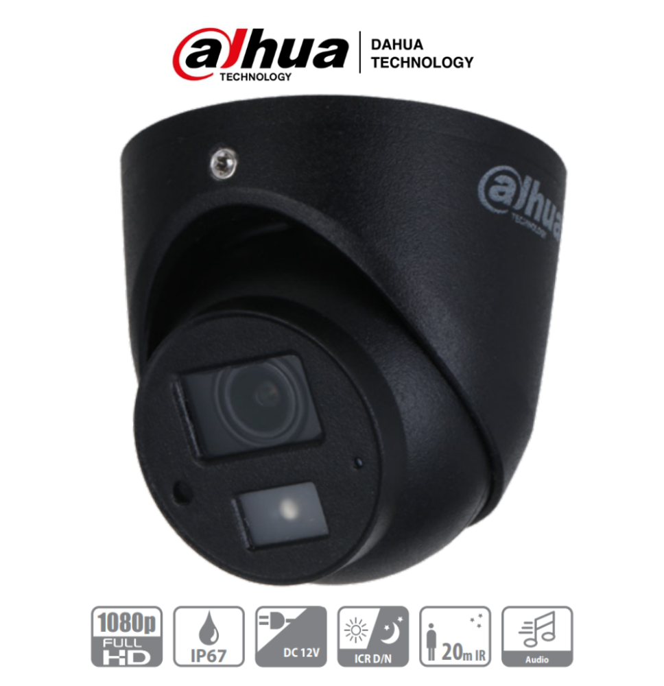 DAHUA HAC-HDW3200G-M28 -  Camara Mini Domo de 2 Megapixeles/ Especial para DVR Movil/