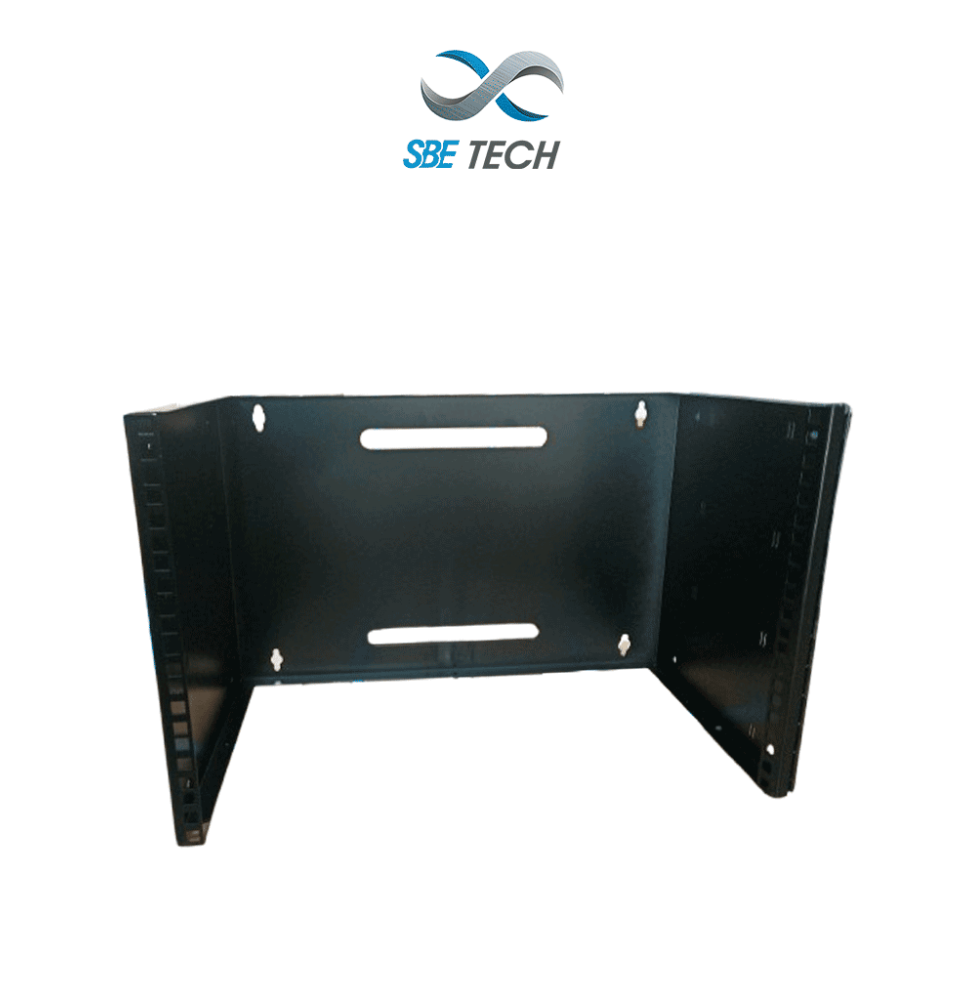 SBE TECH SBE-HB-7 Bracket de pared de 7UR / Rack de pared / 19 ancho x 12 prof.  negr