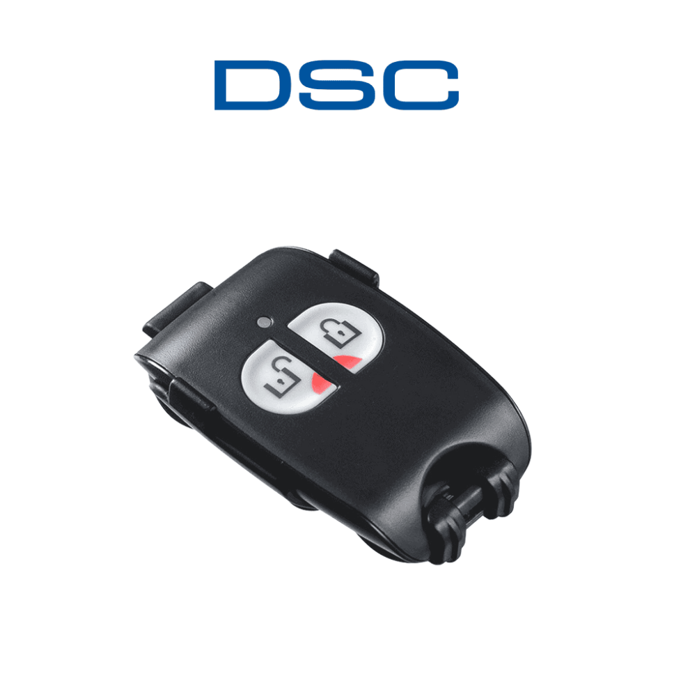 DSC PG9949 - Llavero de 2 botones programables Inalámbrico  Power G con botón de páni