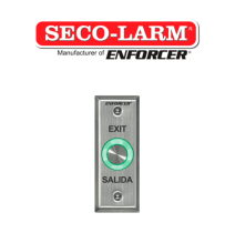 Seco-Larm SD6176SS1Q - Botón de salida piezoeléctrico de acero inoxidable IP 65 con L