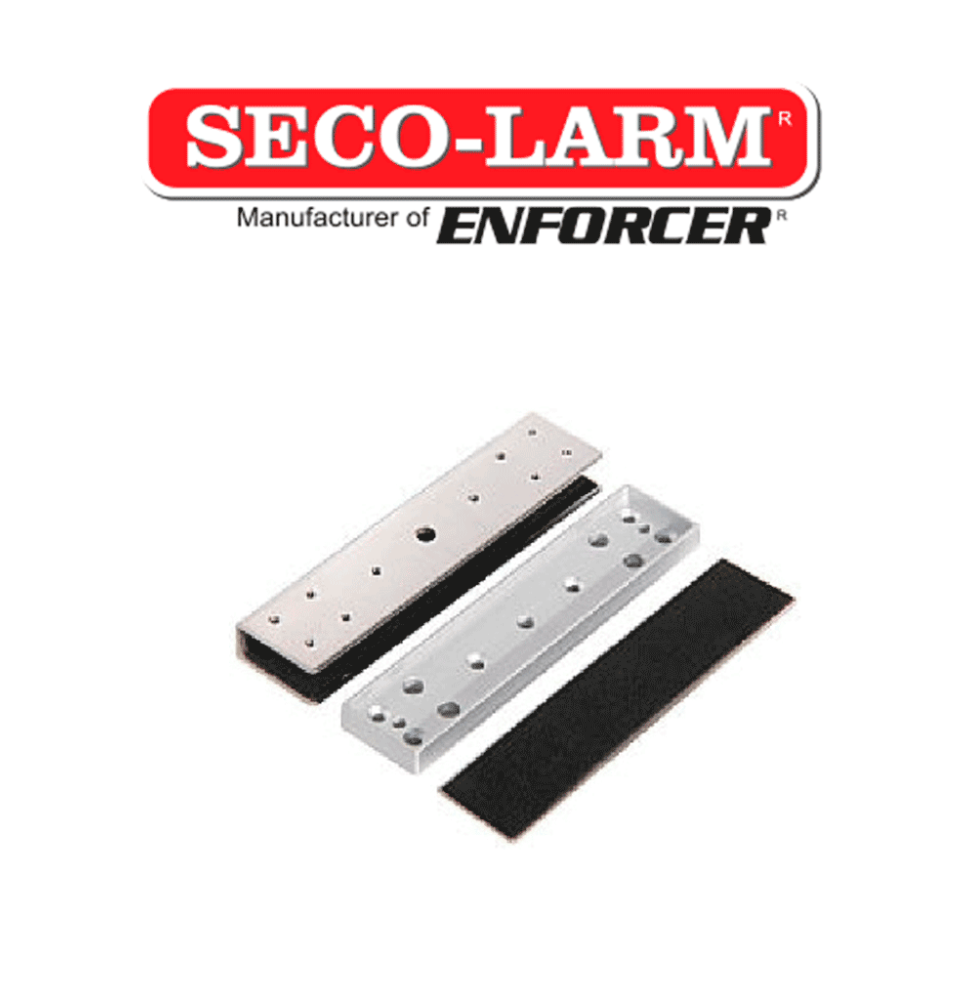 Seco-Larm E941S600UQ-  Soporte tipo U para puerta de vidrio compatible electroiman Se