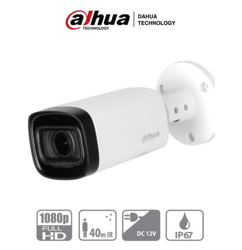 DAHUA HAC-B4A21-VF - Camara Bullet Varifocal de 2 Megapixeles/ Lente de 2.7 a 12mm/ A