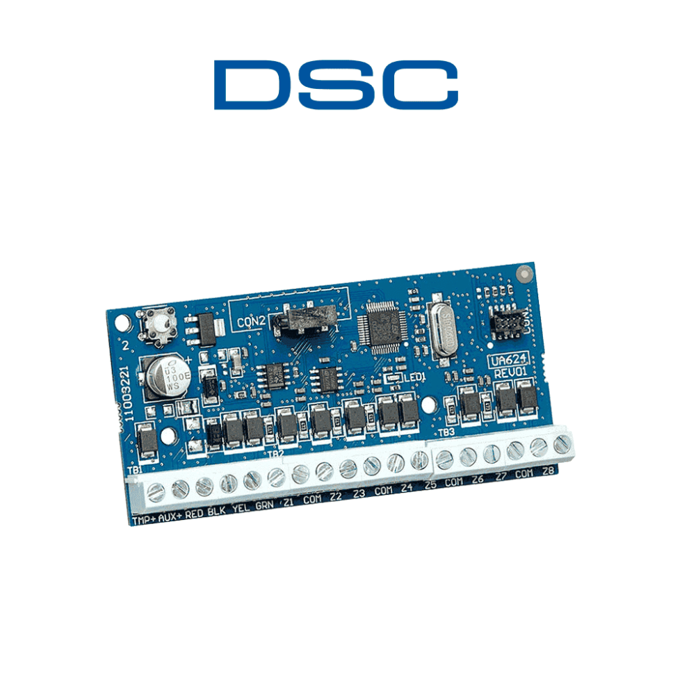 DSC HSM2108 - Módulo Expansor de 8 Zonas Cableadas compatible con panel NEO  PRO cer