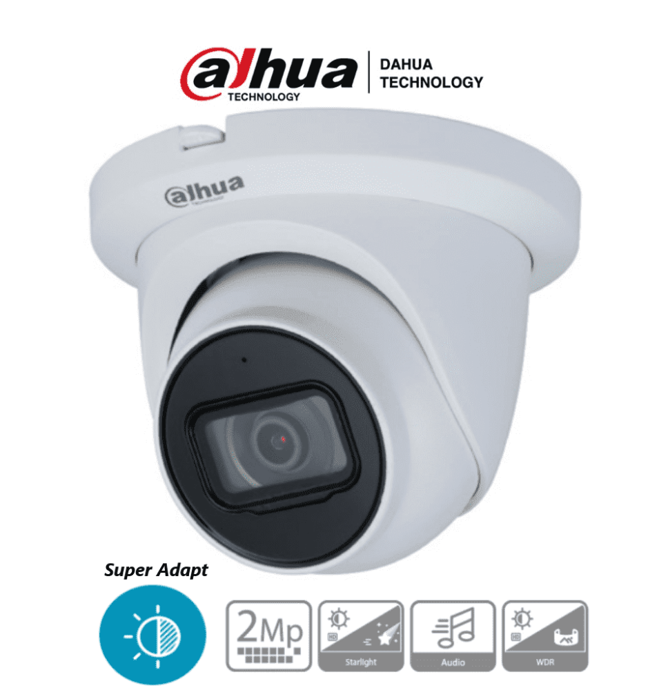 DAHUA HAC-HDW1231TMQ-A - Camara Domo 1080p Super Adapt/ Lente de 2.8mm/ 107 Grados de