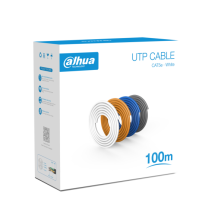 DAHUA PFM920I-5EU-U-100 - Bobina de 100 Mts de Cable UTP Cat5e/ 100% Cobre/ Color Bla