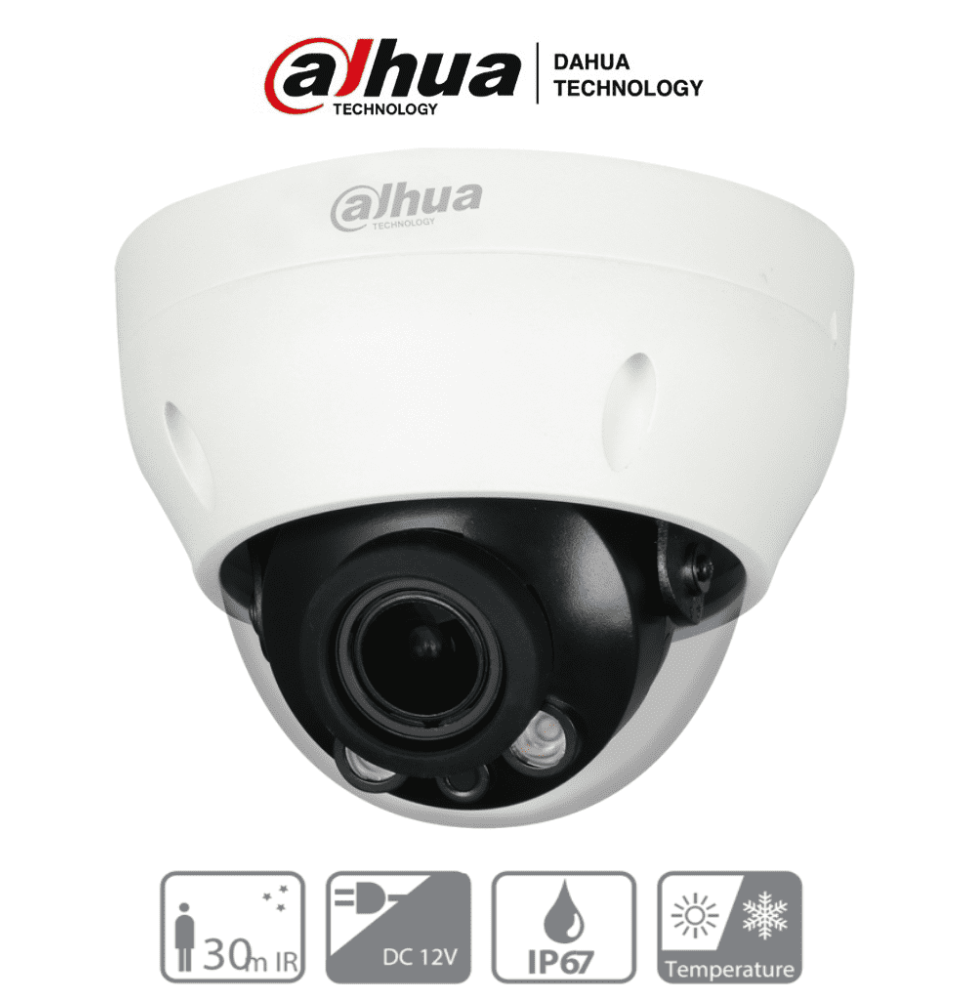 DAHUA HAC-D3A21N-VF - Cámara Domo Varifocal de 2 Megapixeles/ Lente de 2.7 a 12mm/ IR