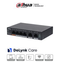 DAHUA CS4006-4ET-60 - Switch PoE de 6 Puertos Administrable/ 4 Puertos PoE 10/100/ 2