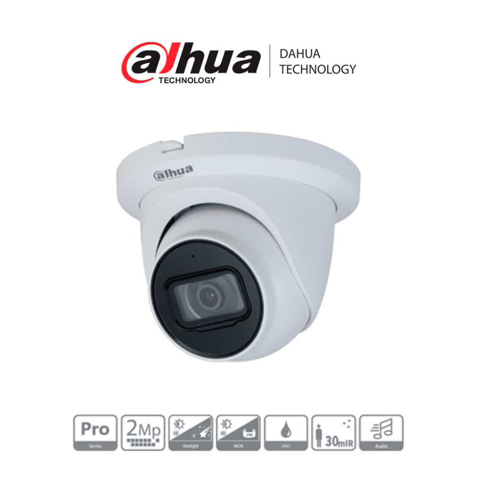 DAHUA DH-HAC-HDW2241TMQN-A - Cámara Domo de 2 Megapixeles/ Super Adapt/ Lente de 2.8