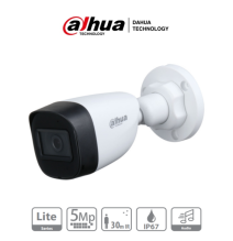 DAHUA HAC-HFW1500CN-A - Camara Bullet de 5 Megapixeles/ Microfono Integrado/ Lente de