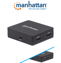 MANHATTAN 207652 - Splitter / Divisor de Video HDMI/ FullHD/ 1 Entrada y 2 Salidas/ D