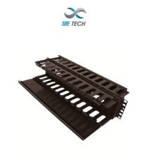 SBETECH SBE-OH2URD -  Organizador de cable horizontal para rack  con doble lado y bas